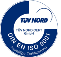 Logo TÜV Nord DIN EN ISO 9001 : 2015